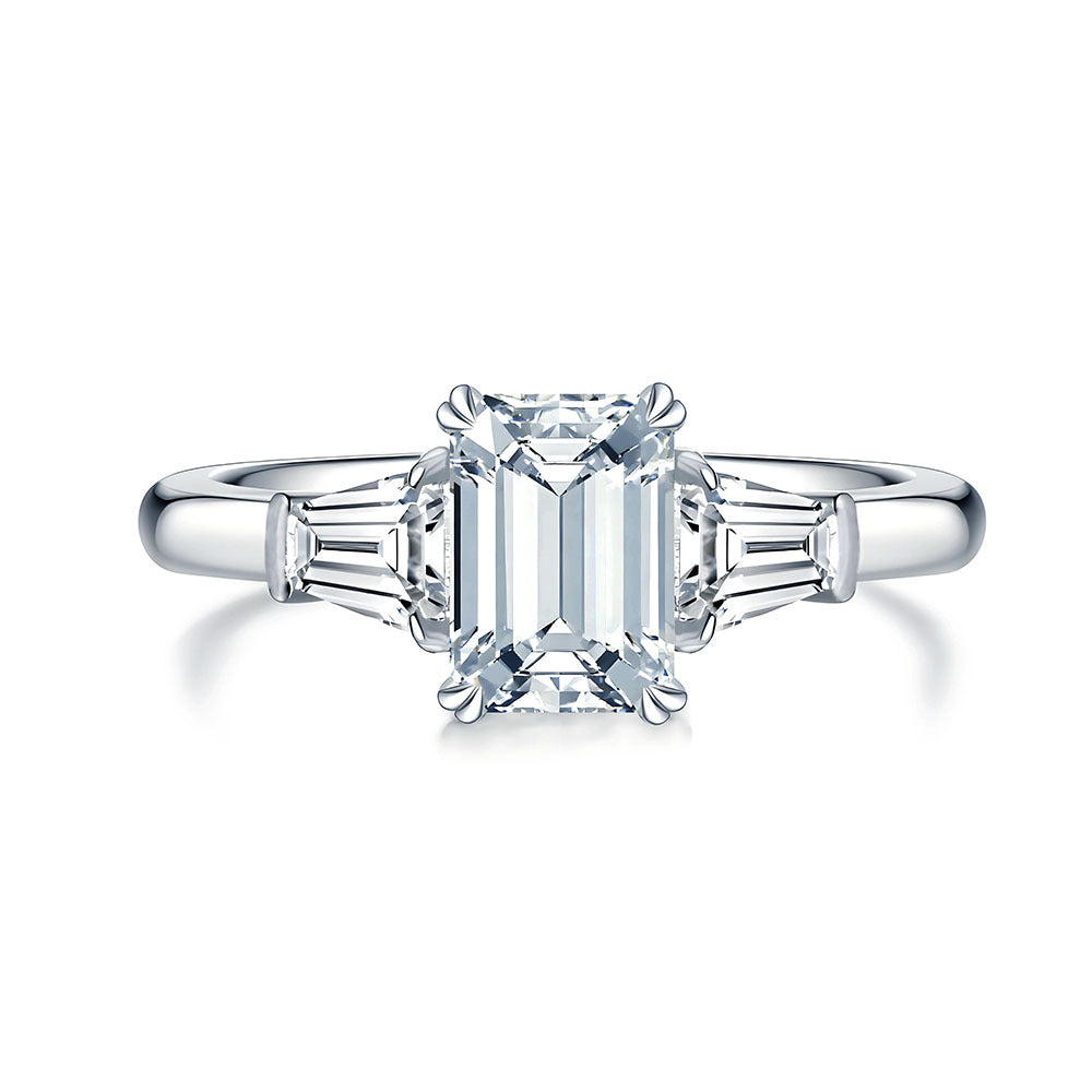 Aquamarine Sugar Cube Ring – S925 Sterling Silver – view 5