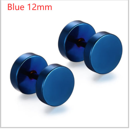 8mm Barbell Ear Studs – Stainless Steel, Punk Gothic – view 16