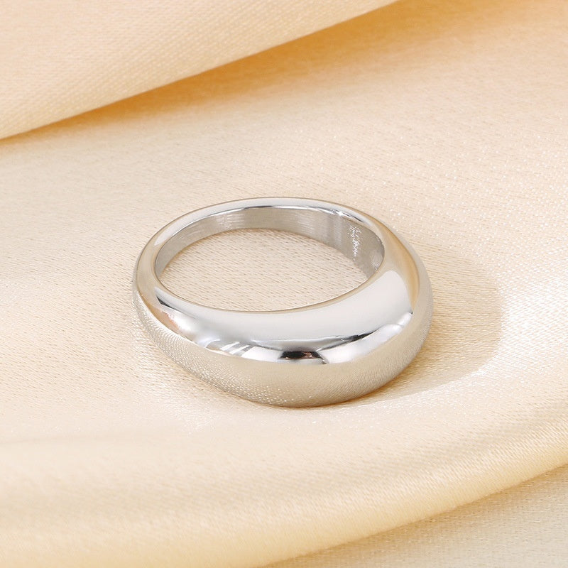 Exaggerated 18k Gold-plated Titanium Steel Ring For Men And Women – view 6
