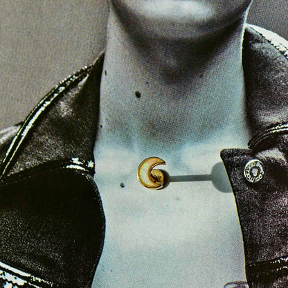 Womens All-Match Opal Moon Flat-Back Stud Earrings – view 2