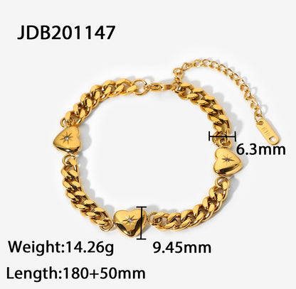 Stainless Steel Plated 18k Gold Cuban Chain Necklace – view 10