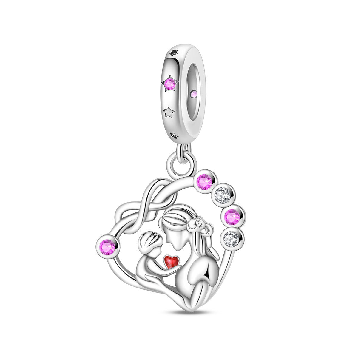Tree Of Life DIY Beaded Bracelet Charm – Silver-Plated Copper – view 8
