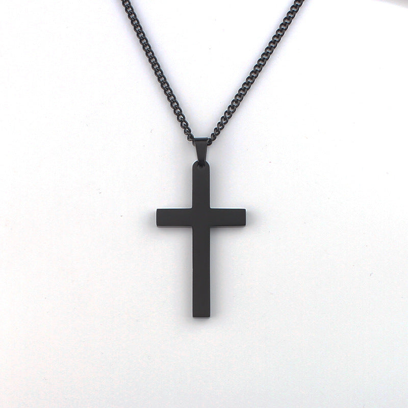Cross Necklace Minimalist Stainless Steel Accessory – view 5