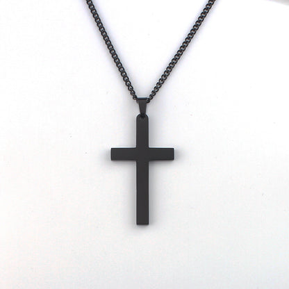 Cross Necklace Minimalist Stainless Steel Accessory – view 5