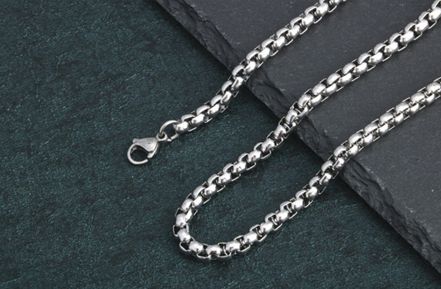Men Stainless Steel Rope Snake Box Cuban Link Chain – view 13