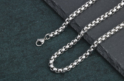 Men Stainless Steel Rope Snake Box Cuban Link Chain – view 13