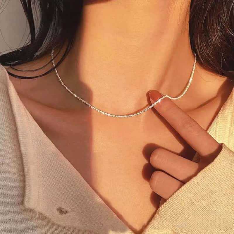 Sparkling Starry Sky Necklace – S925, 18K Gold Plated – view 3