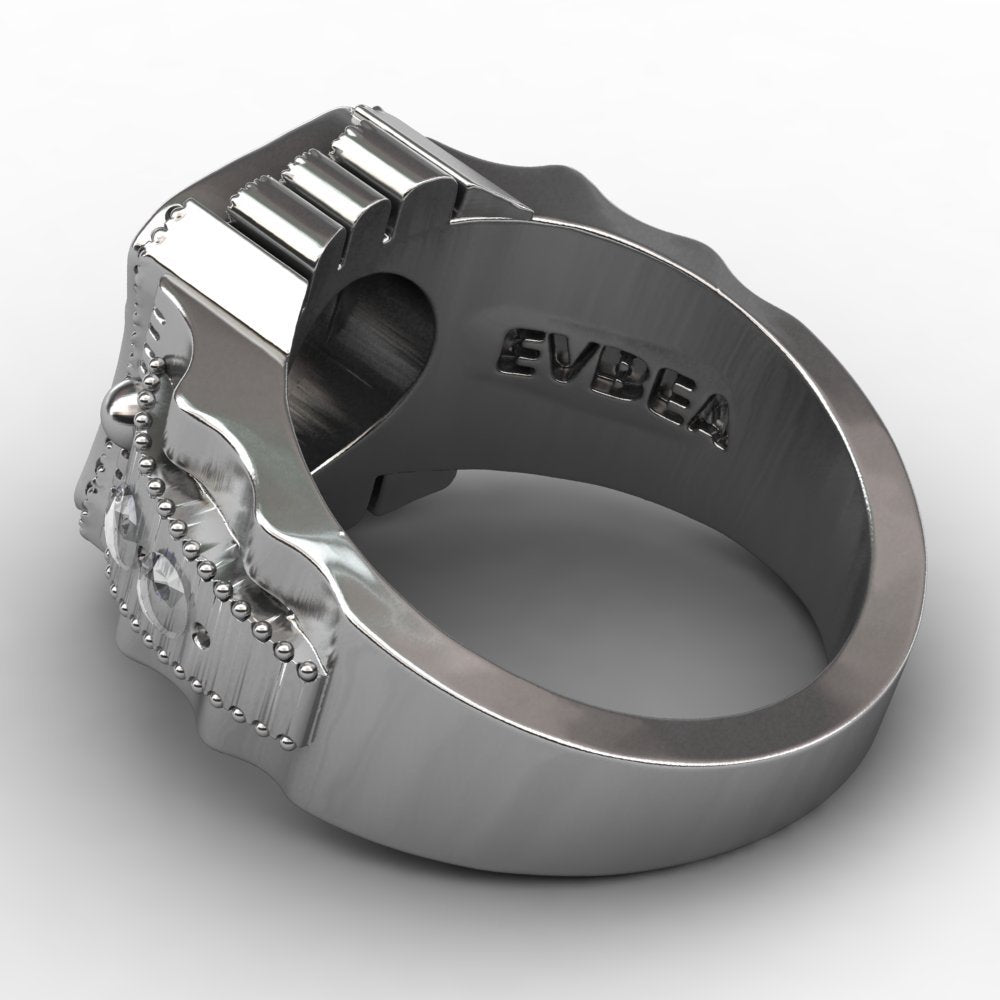 SKULL PUNK STAINLESS STEEL RING – view 2