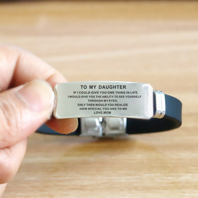 Stainless Steel Engraved Bracelet – view 4