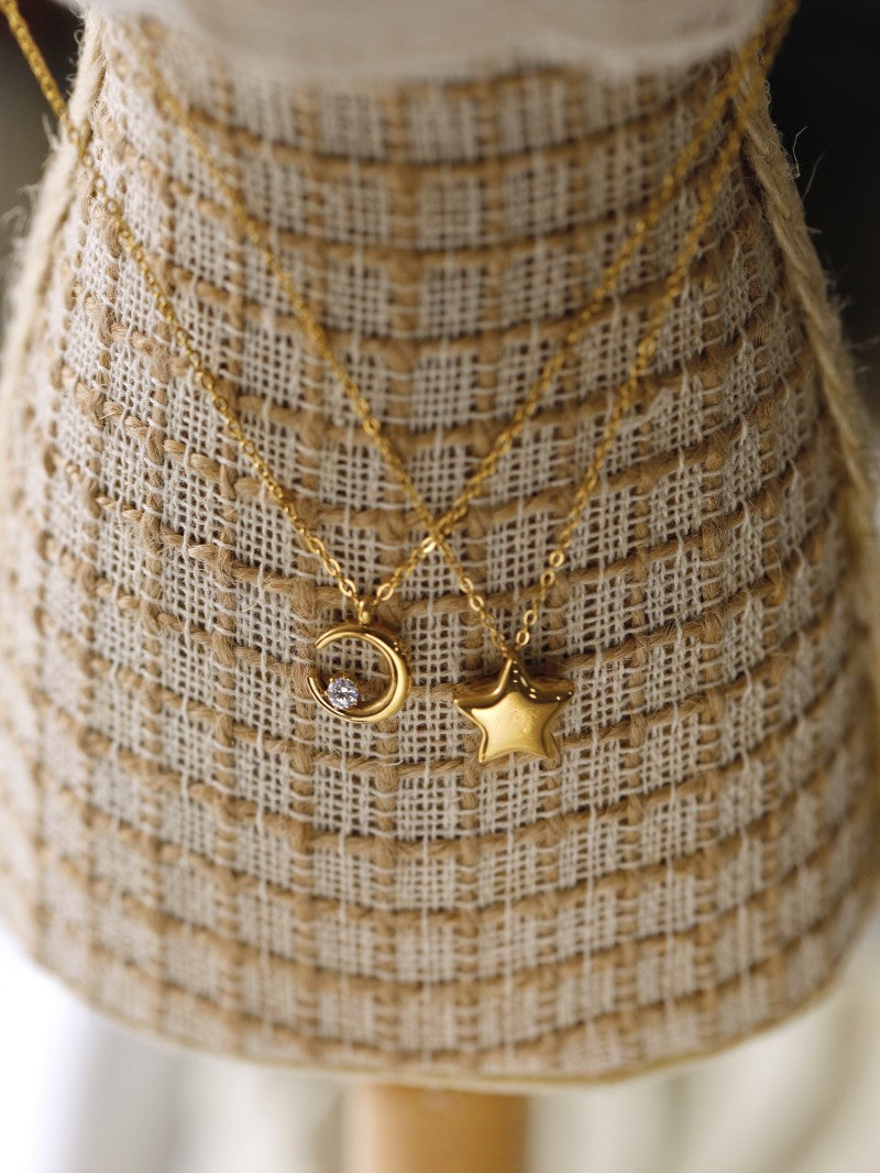 Simple Titanium Steel 18K Gold Plating Non-fading Necklace – view 7