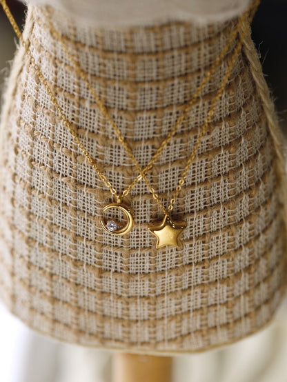 Simple Titanium Steel 18K Gold Plating Non-fading Necklace – view 7