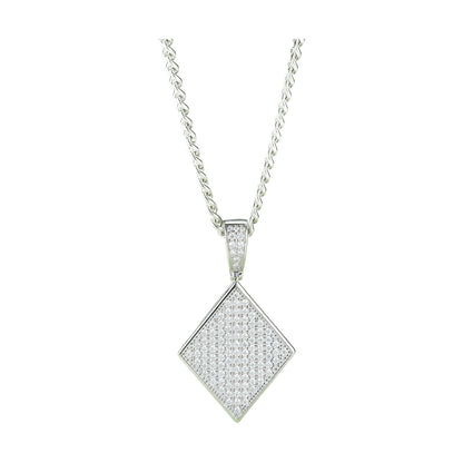 Moissanite Diamond-Shape Pendant (No Chain)
