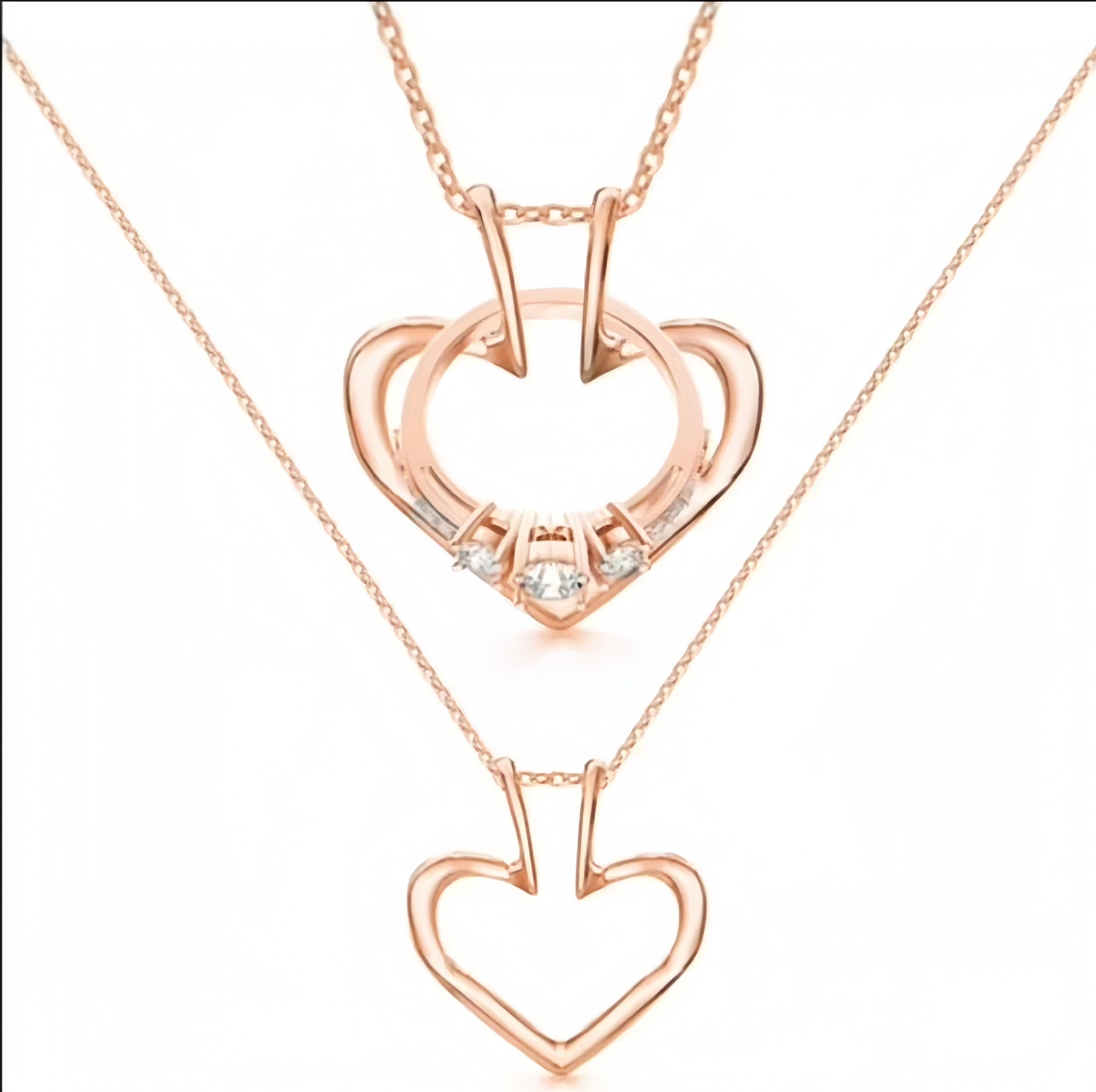 Colorfast Heart-shaped Necklace For Women – view 5