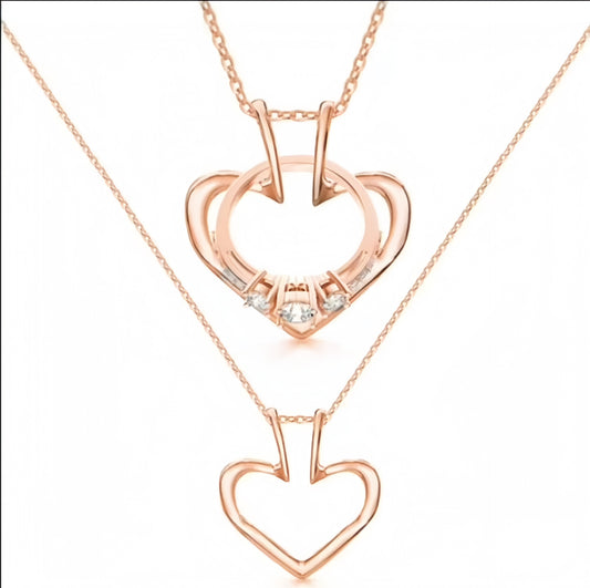 Colorfast Heart-shaped Necklace – view 5