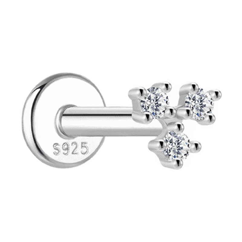 Moissanite Single Stud Earring Collection – 925 Sterling Silver
