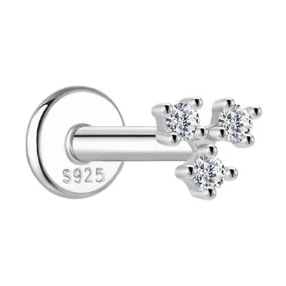 Moissanite Single Stud Earring Collection – 925 Sterling Silver
