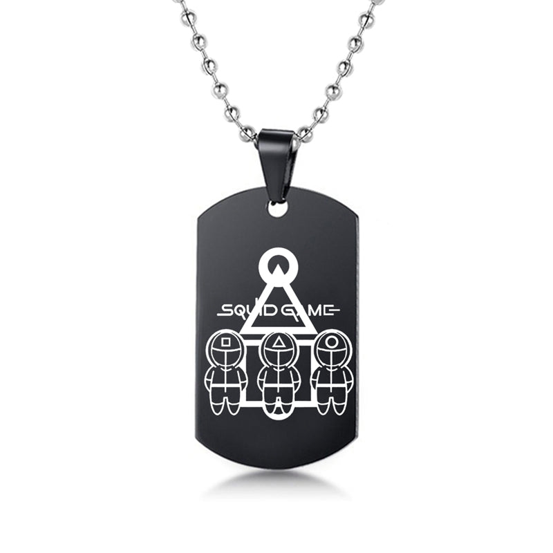 Squid Game Symbol Dog Tag Necklace – view 17