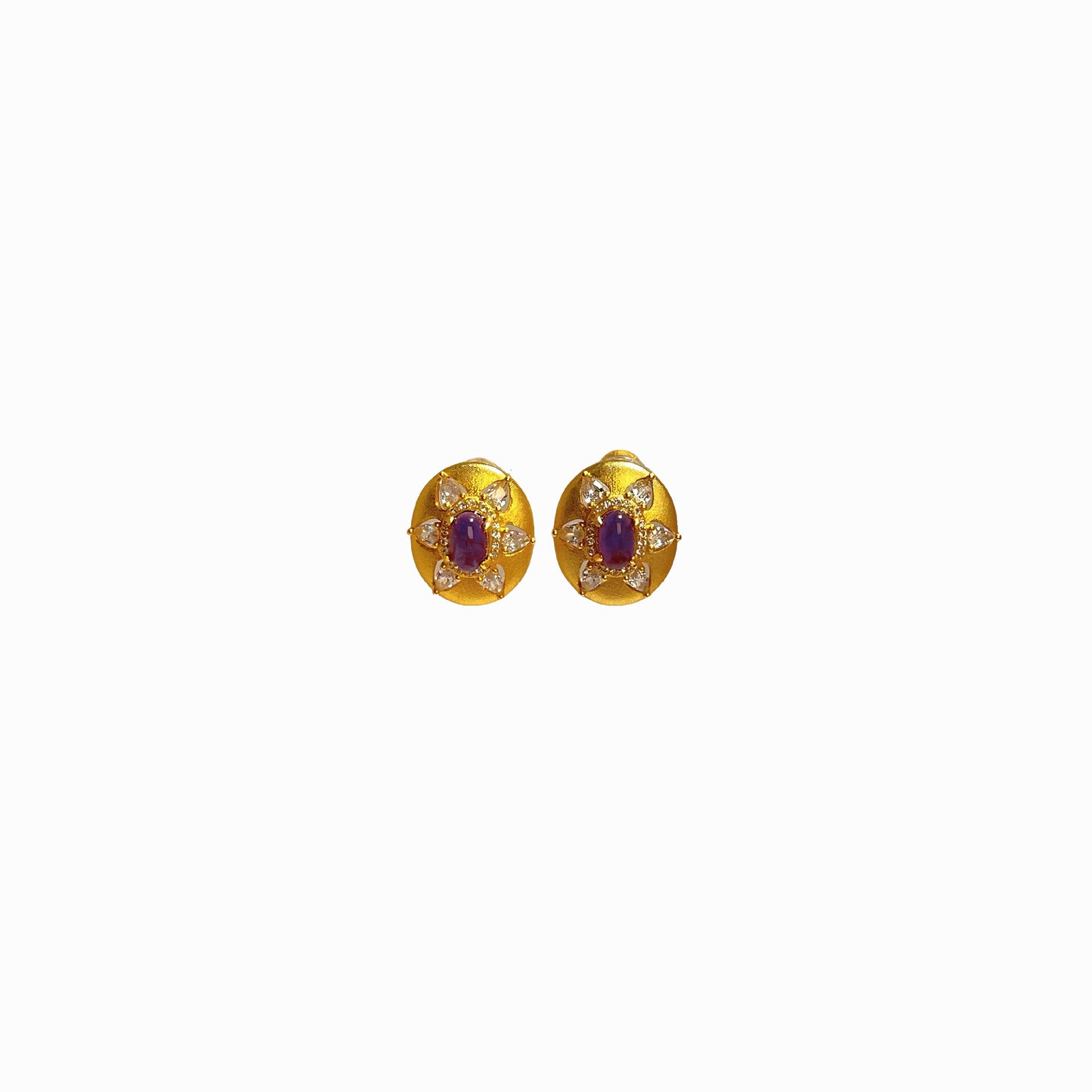 French Sunflower Amethyst Jewellery Set – S925 Silver – view 8