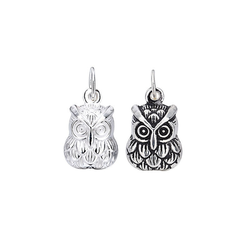 Sterling Silver Jewelry Pendant Cute Owl Pendant – view 4