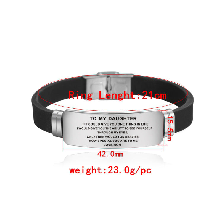 Stainless Steel Engraved Bracelet – view 2