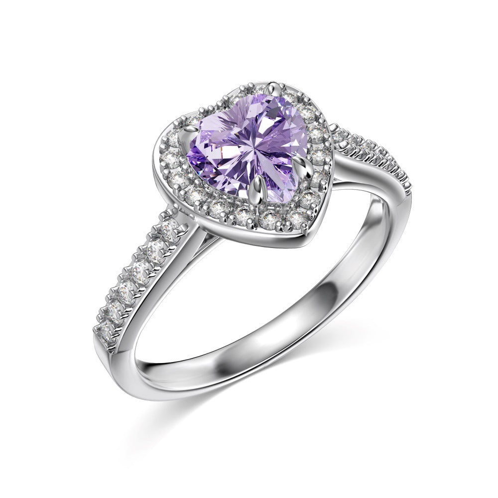 12 Zodiac Colorful Zircon Silver Ring For Women – view 10