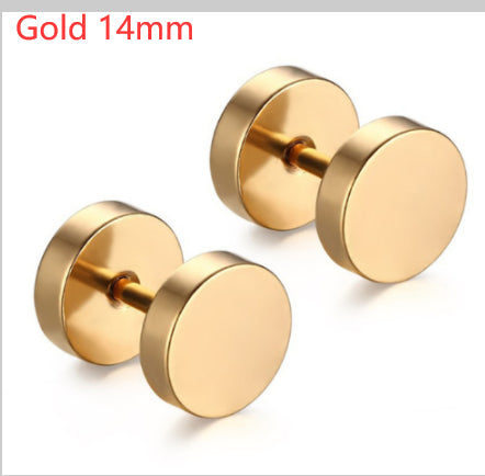 8mm Barbell Ear Studs – Stainless Steel, Punk Gothic – view 13