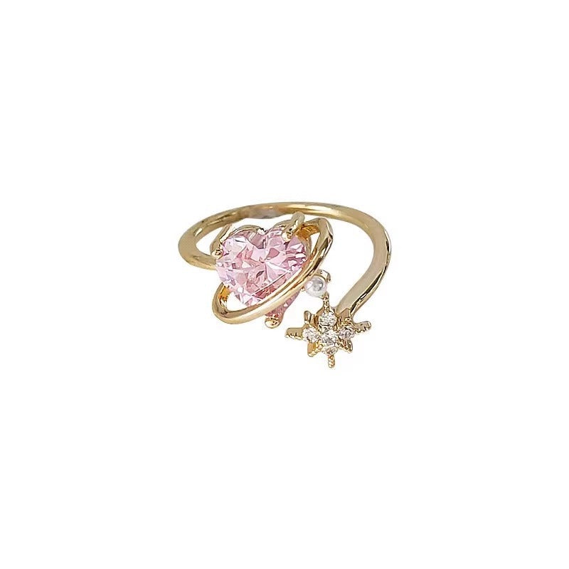 Sweet Heart Pearl Ring – Elegant Band – view 5