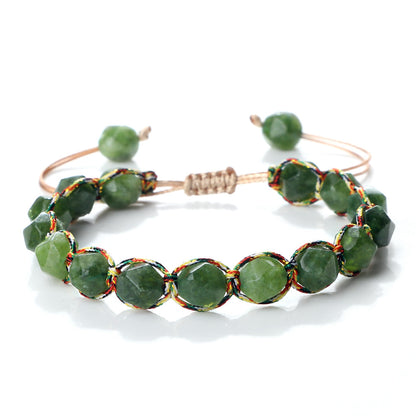 Creative Spaced Diamond-Cut Braided Bracelet – view 11