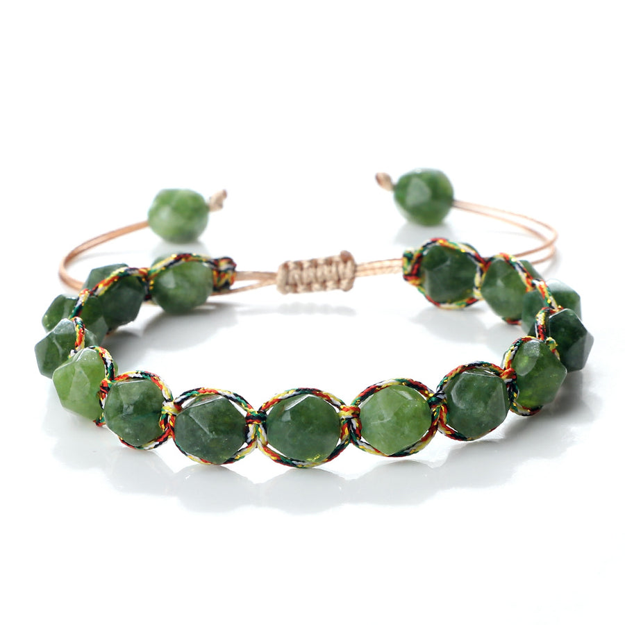 Creative Spaced Diamond-Cut Braided Bracelet – view 11