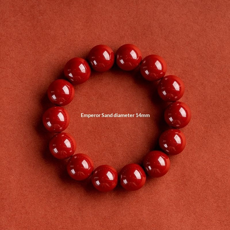 Imperial Sand Cinnabar Bracelet For Ones Zodiac Year In Red – view 8