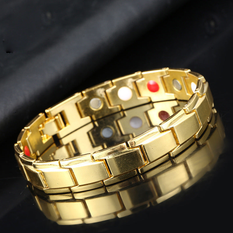 Removable titanium steel magnetic therapy bracelet – view 4