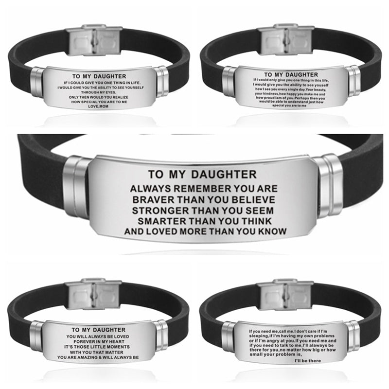 Stainless Steel Engraved Bracelet