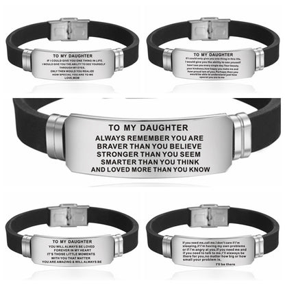 Stainless Steel Engraved Bracelet