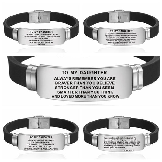 Stainless Steel Engraved Bracelet