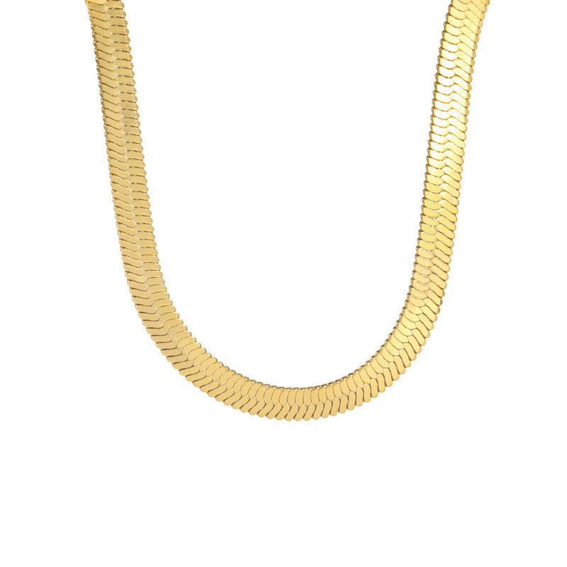Stainless Steel Snake Chain Necklace – view 9