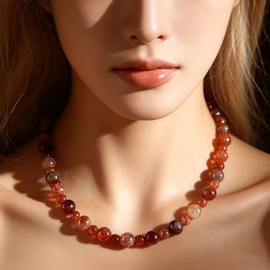 Womens Fashionable And Unique Crystal Beaded Necklace