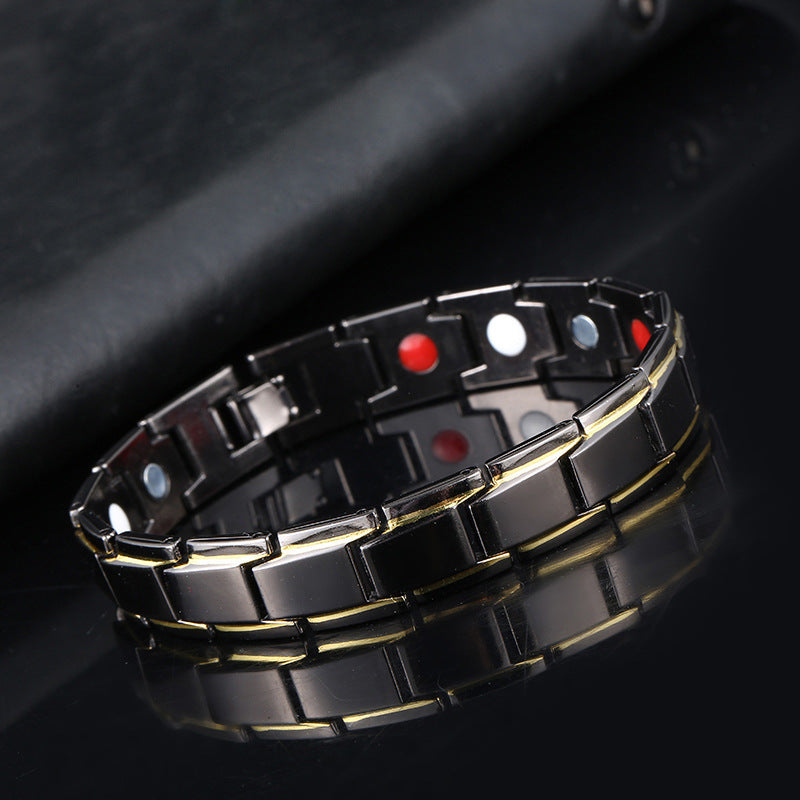 Removable titanium steel magnetic therapy bracelet – view 3