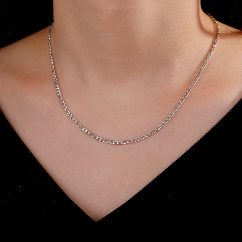 Extra-thick Stainless Steel Figaro Chain Mens Necklace – view 4