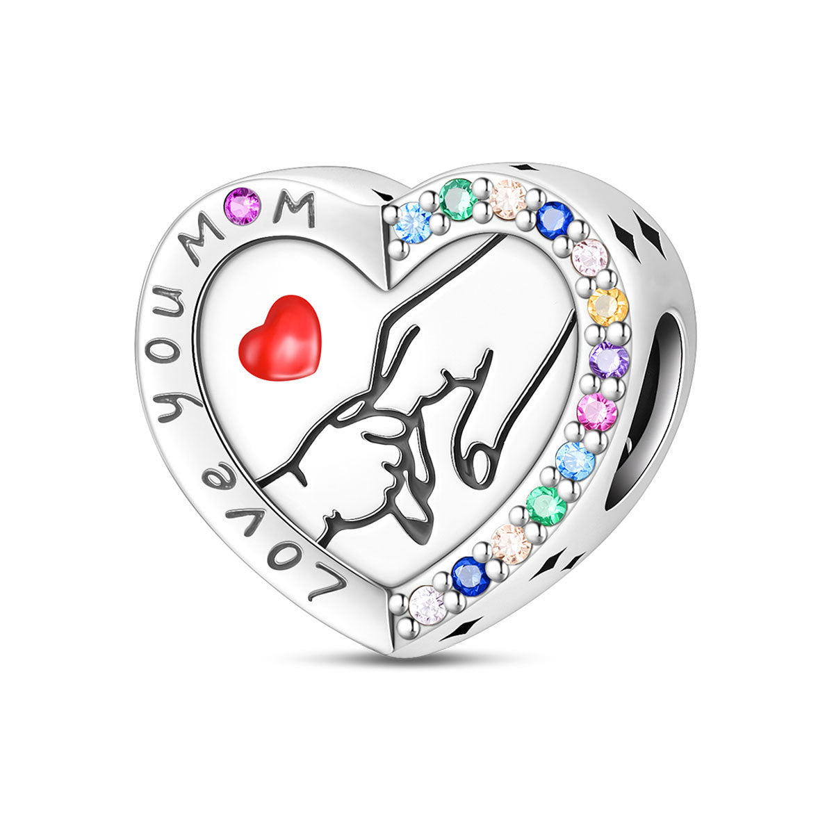 Tree Of Life DIY Beaded Bracelet Charm – Silver-Plated Copper – view 7
