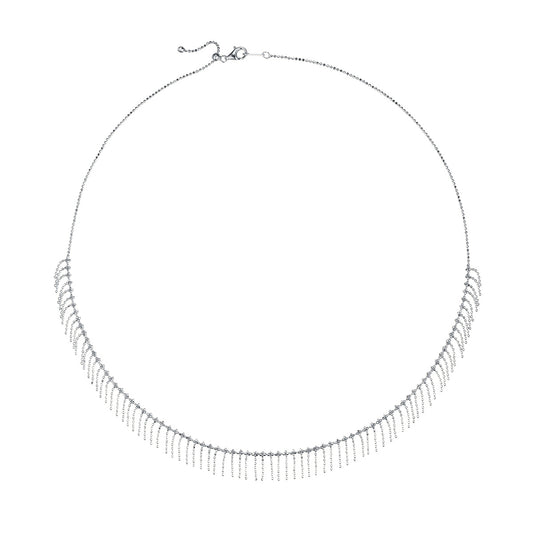 Tassel Necklace – S925 Silver, Adjustable, 3 Finishes