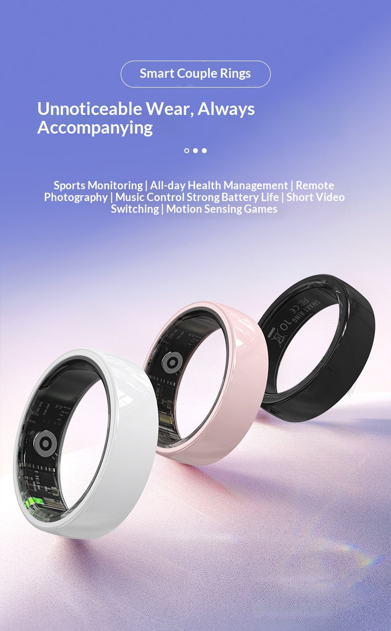 Mens And Womens Step-counting, Heart-rate, And Blood-oxygen Ring – view 7