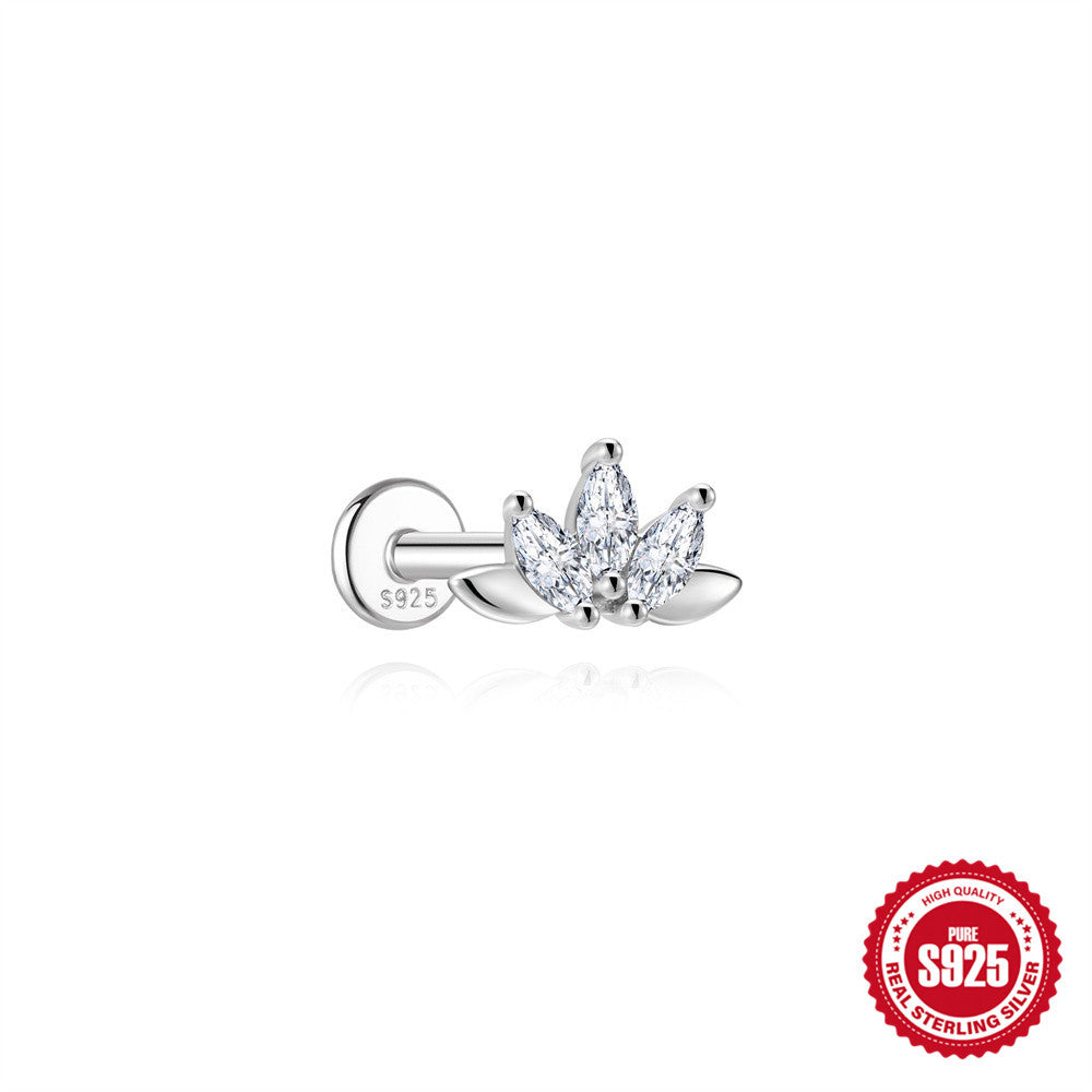 Octagram Bowknot Horse-eye Moissanite Stud Earrings – view 10