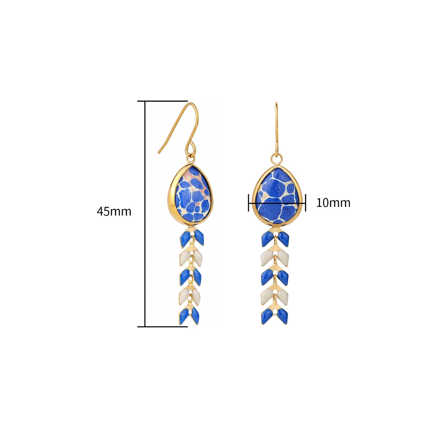 Retro Bohemian Wheat-ear Tassel Ear Hooks – view 3