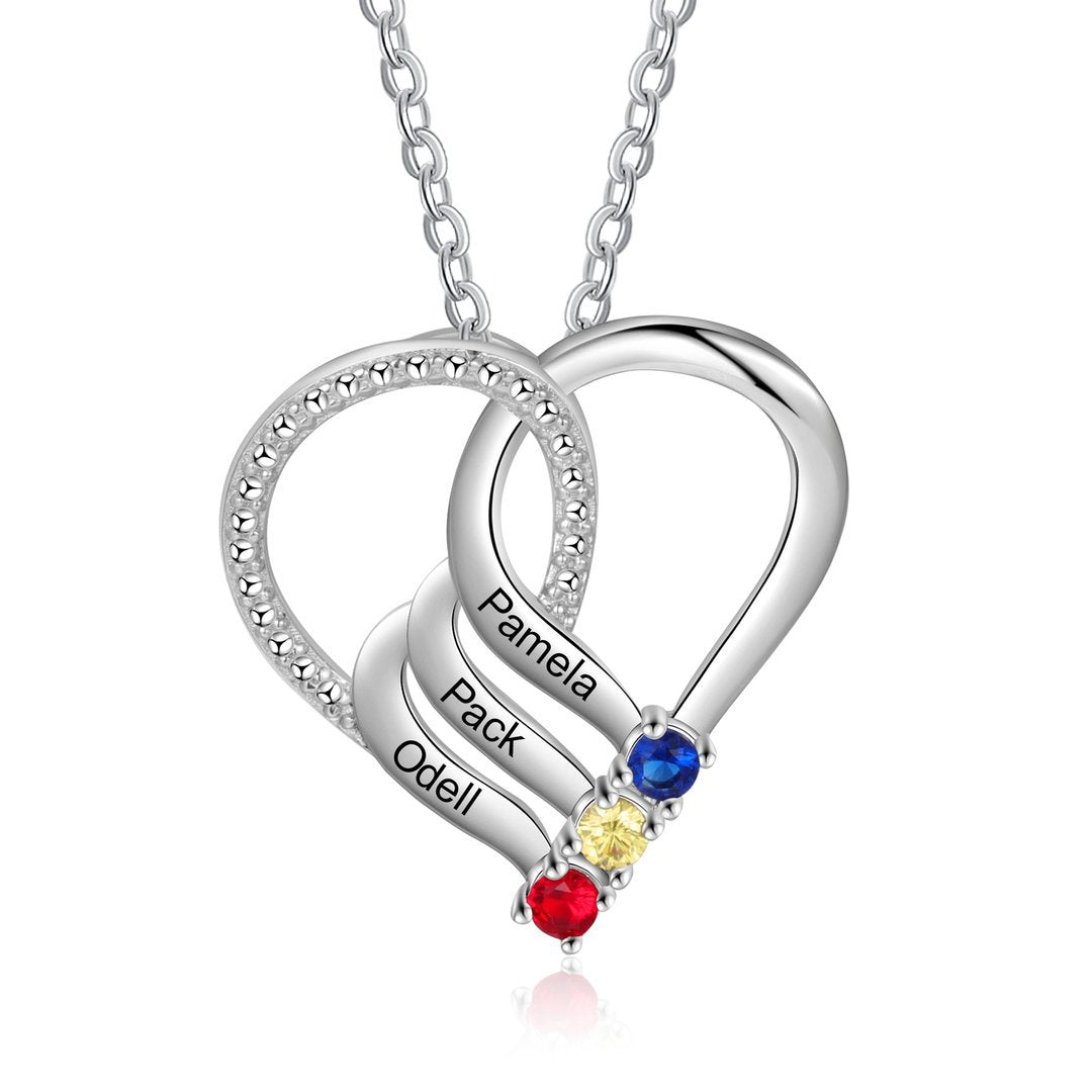 Personalized Trendy Necklace With December Birthstone Name – view 5