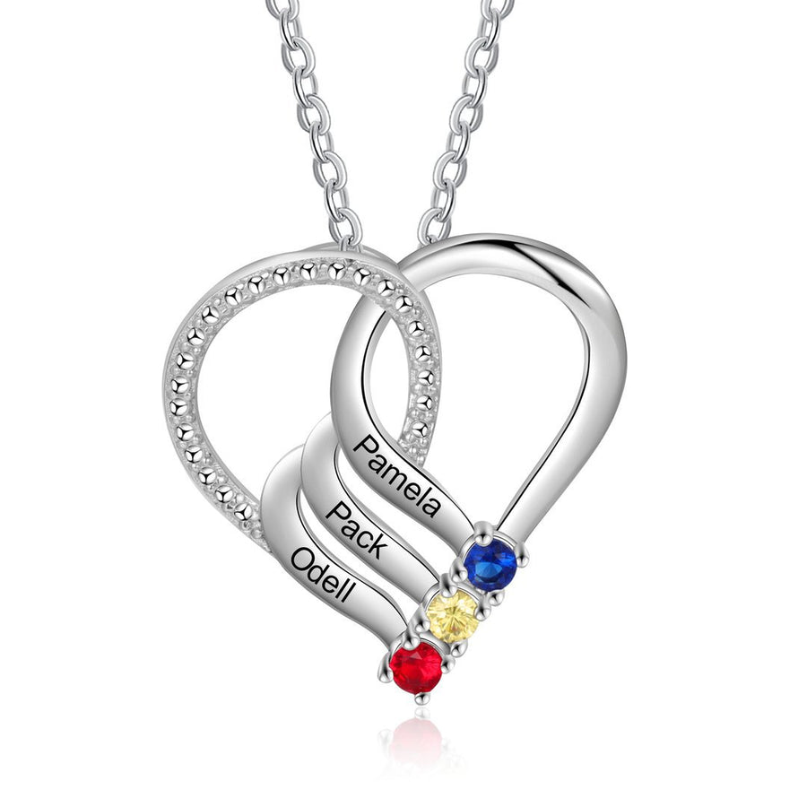 Personalized Necklace With December Birthstone Name – view 5