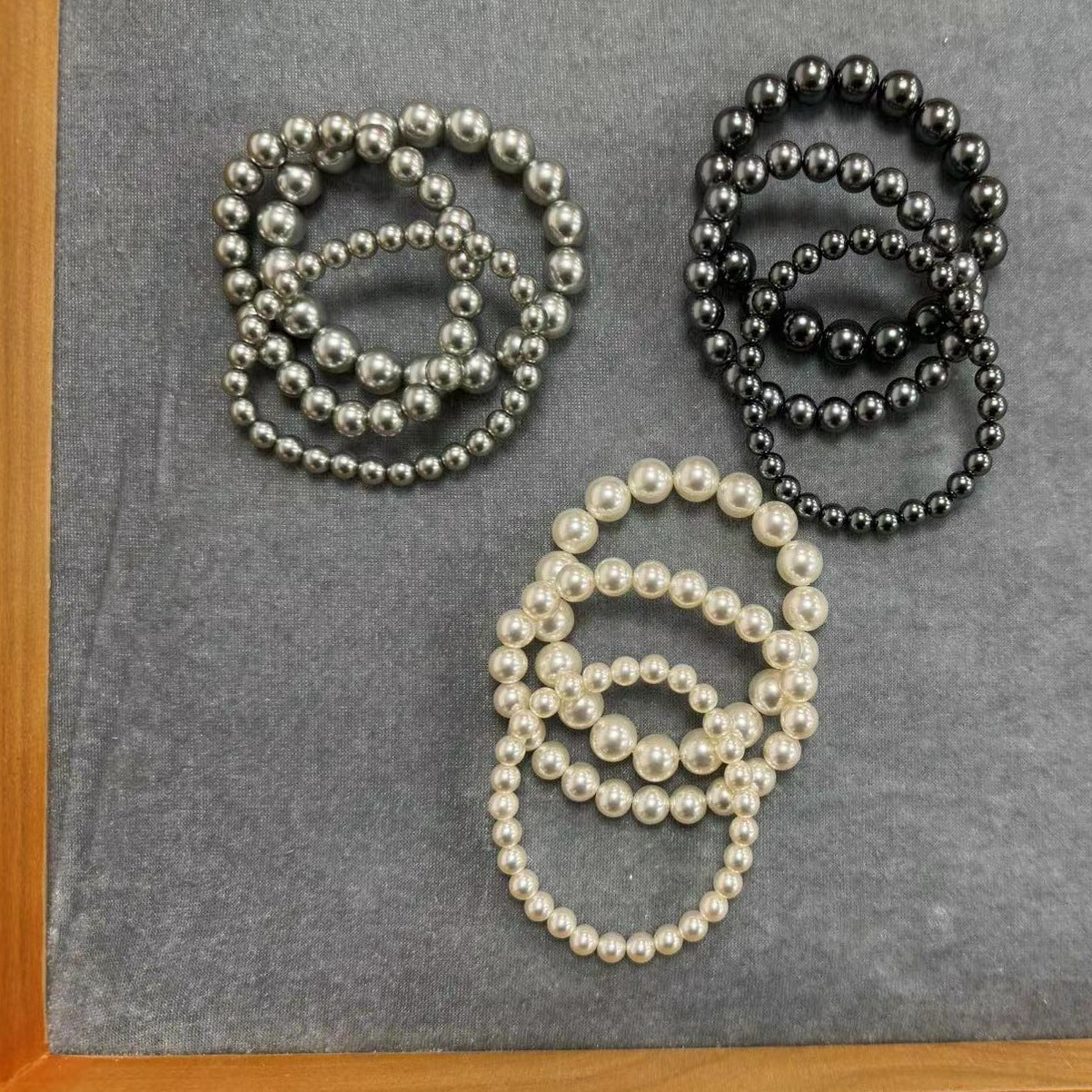 Three-color Pearl Bracelet For Women – view 2