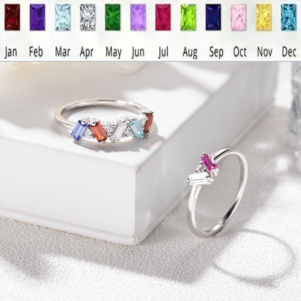 Stainless Steel Customized Zircon Ring – Style B – view 3