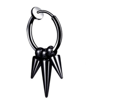 Stainless Steel Tassel Single Point Stud Men Pierced Earrings – view 5