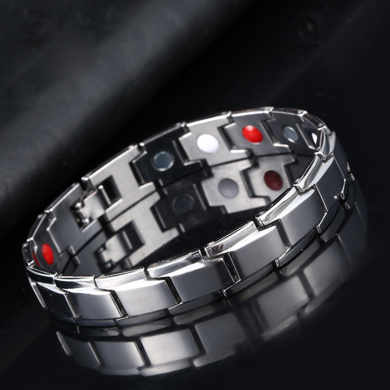 Removable titanium steel magnetic therapy bracelet – view 5
