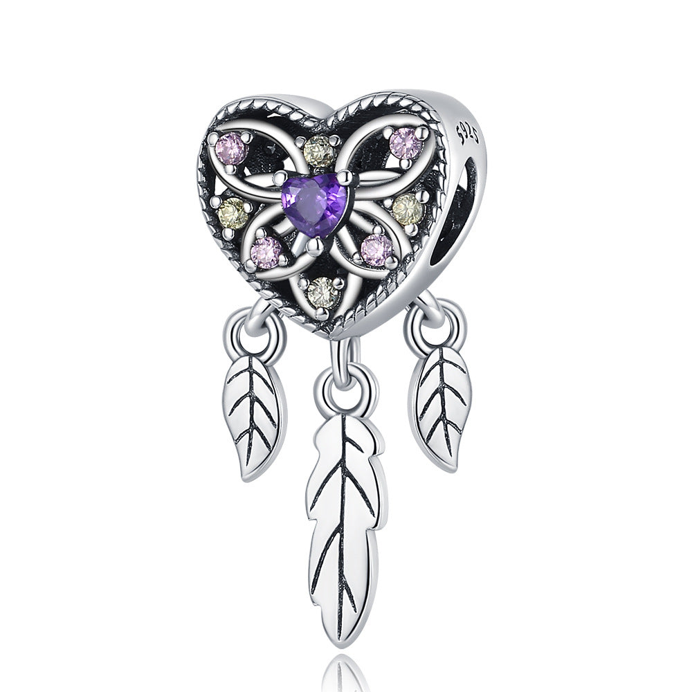 Silver-plated Niche-style Versatile Elephant Pendant With Beads – view 8